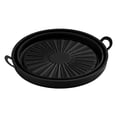 thumbnail image 4 of Doublure en Silicone pliable 8.5 pouces friteuse Silicone doublure de qualité alimentaire résistant aux hautes températures friteuse ronde Pot en Silicone(8,5 pouces noir), 4 of 12