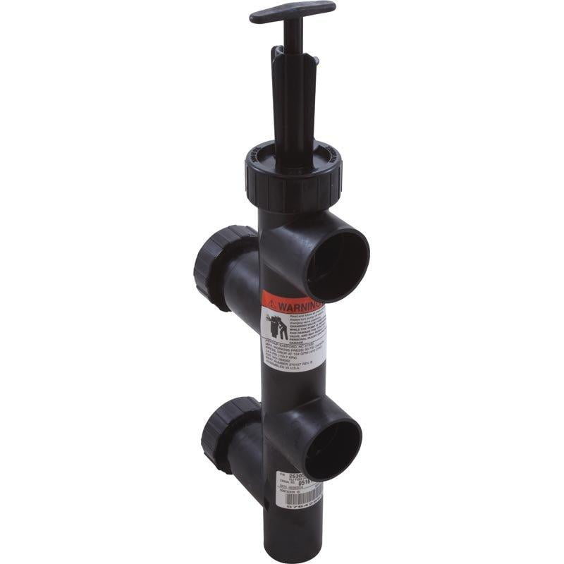 Pentair Valve PushPull 8in. Center with Union Black 263052