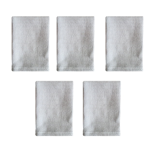 5 paños de cocina de algodón absorbentes de color puro para lavar platos, paños de cocina quitamanchas