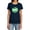 Navy, variant on Green Lantern Green Chrome Logo Women's T Shirt, Navy, Medium