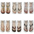 thumbnail image 1 of 6 pares de calcetines divertidos y cómodos para mujer, calcetines para hombre, novedad, locos, informales, personalizados, de corte bajo, equipo de tobillo, 1 of 5
