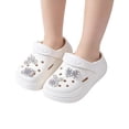 thumbnail image 3 of MDUKONU Toddler Boys Girls Garden Clogs Cartoon Slides Shoes On Slipper Water Sandals For Little Kids White, 3 of 6