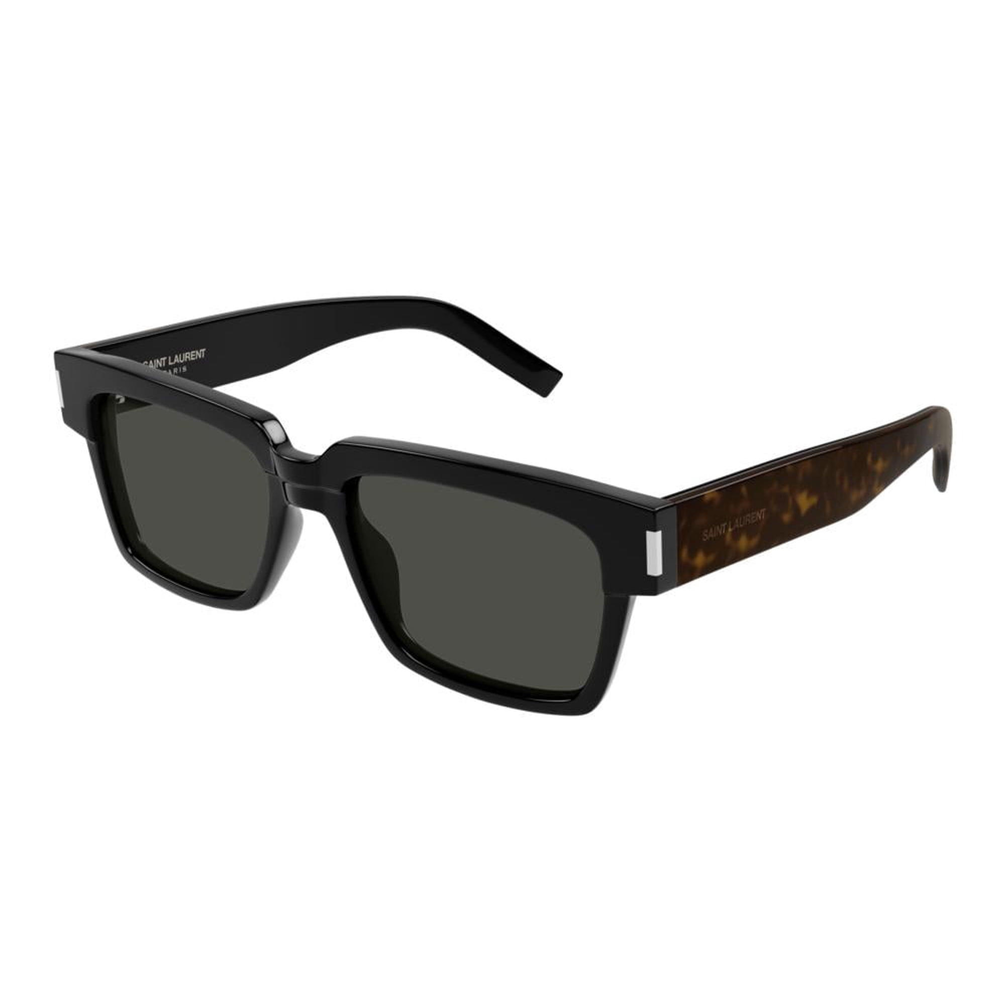 Saint Laurent SL732/FVADIM 002 54mm Square Sunglasses Men's Black/Havana