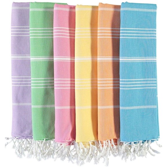 Padishah Home, XL Turkish Towels ,Beach Bath Gym Pool Yoga 39'' X 70, SET OF 6!!