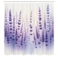 thumbnail image 2 of Ambesonne Lavender Shower Curtain, Dreamy Purple Flowers Art, 69"Wx75"L, Blue Violet Ivory, 2 of 4