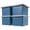 Navy, variant on IRIS USA File Box, Plastic 35 Qt Stackable Tote, Document Organizers with Lids, Black