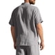 thumbnail image 4 of pstuiky Camisas de manga corta para hombre, Blusa informal de manga corta con cuello vuelto y botones de color liso para hombre camisas casuales para hombre m, 4 of 9