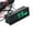 Green, variant on Multifunctional Clock Car Temperature Battery Voltage Monitor Voltmeter Dc 12V Green