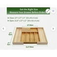 thumbnail image 7 of Bamboo Silverware Drawer Organizer Kitchen Expandable Utensil Holder and Cutlery, 7 of 7