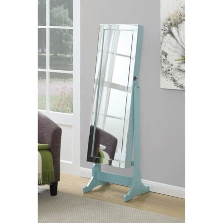 Coaster Jewelry Armoire Mirror in Aqua | Walmart Canada
