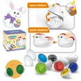 thumbnail image 2 of Loespoir Easter Matching Eggs Learning Eggs, 12 Pcs And Hen Boxs, Colors Fine Motor Skills Sensory Toy Boys Easter Gift, Learning Game, for Toddler Education and Holiday Fun(D), 2 of 9