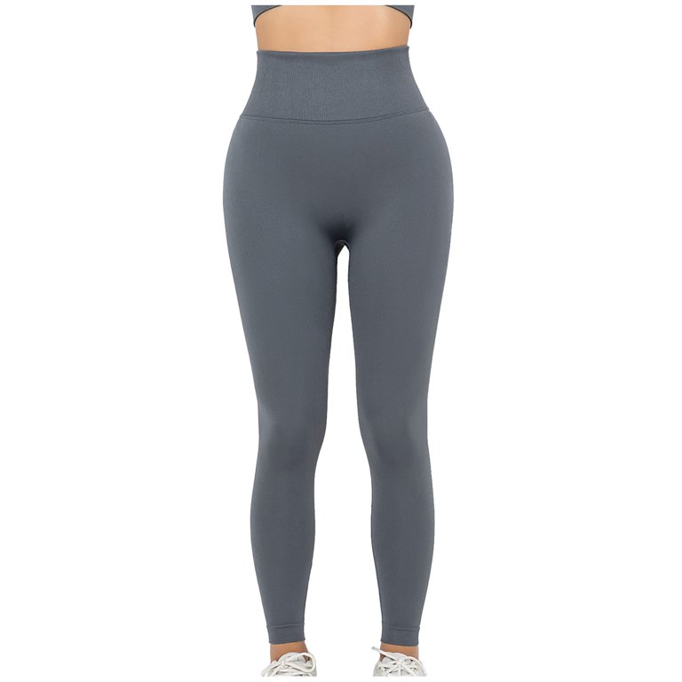 Hfyihgf High Waisted Leggings for Women Soft Comfy Tummy Control Slimming  Yoga Pants for Workout Running(Dark Gray,M)