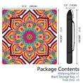 thumbnail image 2 of Mandala Mahjong Mat for Table, 31.5*31.5in Anti Slip American Mahjong Table Cloth, Noise Reduction, Neoprene Mah jongg Mat with Carrying Bag & 3 Dices, Mahjong Accessories Gift, Board Tile Games Mats, 2 of 7