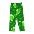 thumbnail image 4 of Naloa St Patrick's Day2 Print Women’s Ultra-Soft Comfy Pajama Lounge Pants with Pockets & Drawstring, 4 of 8