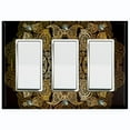 thumbnail image 1 of Metal Light Switch Plate Cover Blue Black Mandala Circle Tile Pattern MDL011, 1 of 13