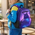 thumbnail image 2 of Uorisanigo Galaxy Cat School Backpack for Girls Large Capacity, Lightweight Preschool Elementary Bookbag, Casual Rucksack for Travel Camping Vacation, 2 of 7