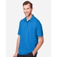 thumbnail image 2 of North End NE100 Men's JAQ Snap-Up Stretch Performance Polo-Light Nautical Blue-S, 2 of 5