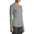 thumbnail image 6 of No Boundaries Juniors' Long Sleeve Crew Neck Rib Tee, 6 of 6