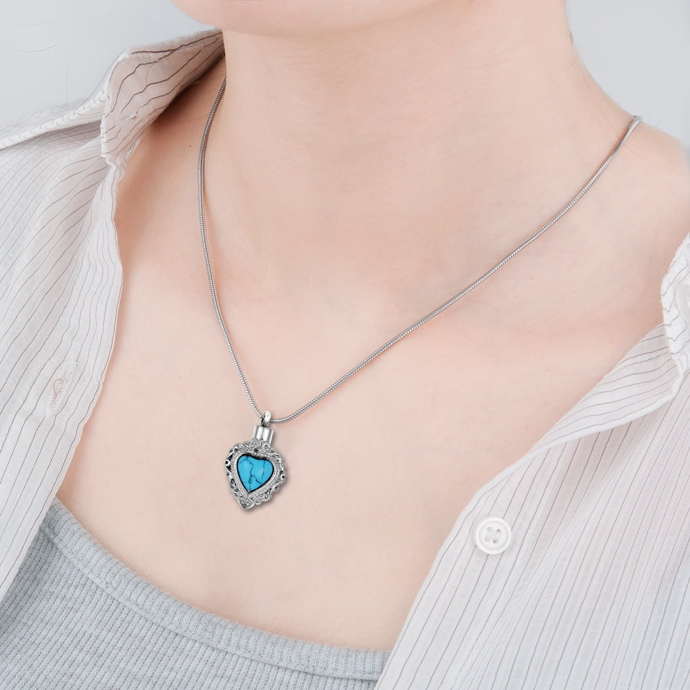 Turquoise sale urn necklace