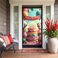 thumbnail image 6 of Happy Birthday Banner with Balloons and Stars Background Party Decoration for Birthday Party Photography Props Celebration Decor Backdrop, 6 of 8