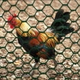 thumbnail image 3 of Boen - Plastic Hex Chicken Wire Mesh Temporary Fence Roll (4' x 50' - Green) - Plastic Fence Poultry Netting for Temporary or Semi Permanent Enclosures, Deer Netting Fence, Construction Fencing, 3 of 3