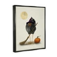 thumbnail image 3 of Stupell Industries Halloween Black Bird Witch Holiday Painting Black Floater Framed Art Print Wall Art, 3 of 6