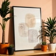 thumbnail image 3 of Abstract boho faces - Painting Black Framed Wall Art Print 16 x 24 inches, 3 of 8