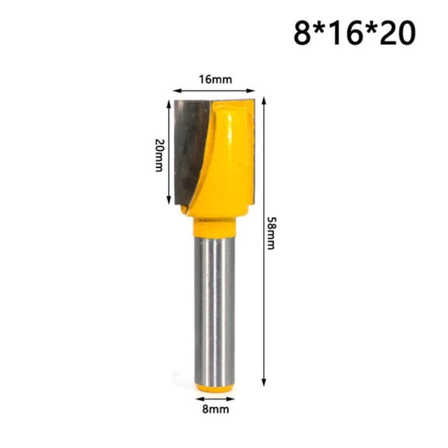 Bgsha 8mm Shank Bottom Wood Cleaning Bit Straight Router Bit Woodwork Milling Cutter