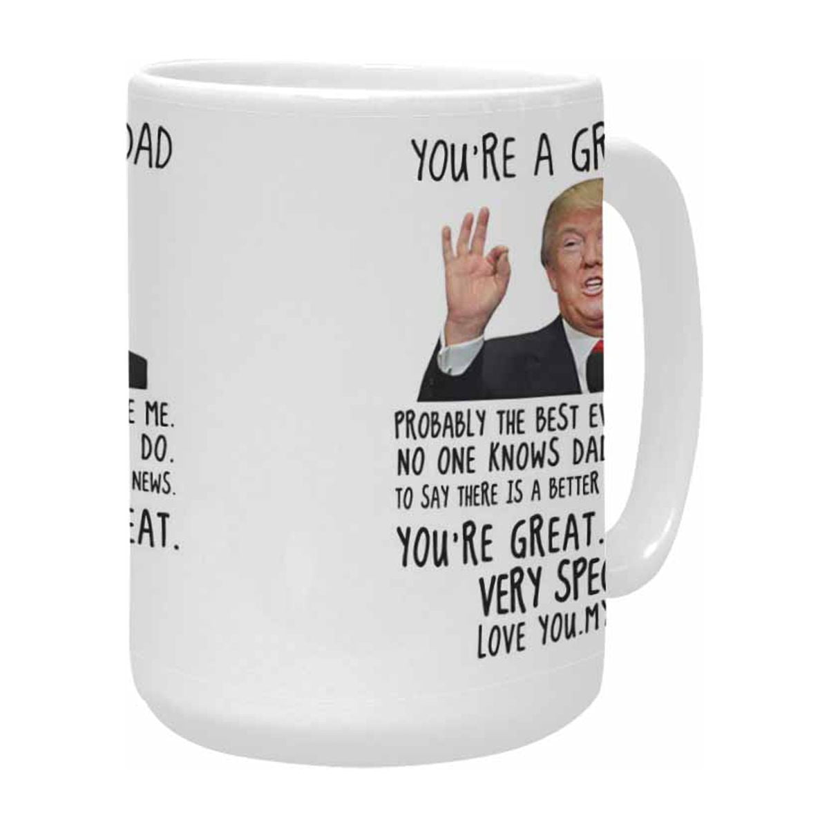 SUNENAT You're A Great Dad Trump Mug, Dad Travel Mug Stainless Steel 14 FL  Oz, Birthday Gag Gifts for Dad, Funny Father's Day Christmas Gifts for Dad  