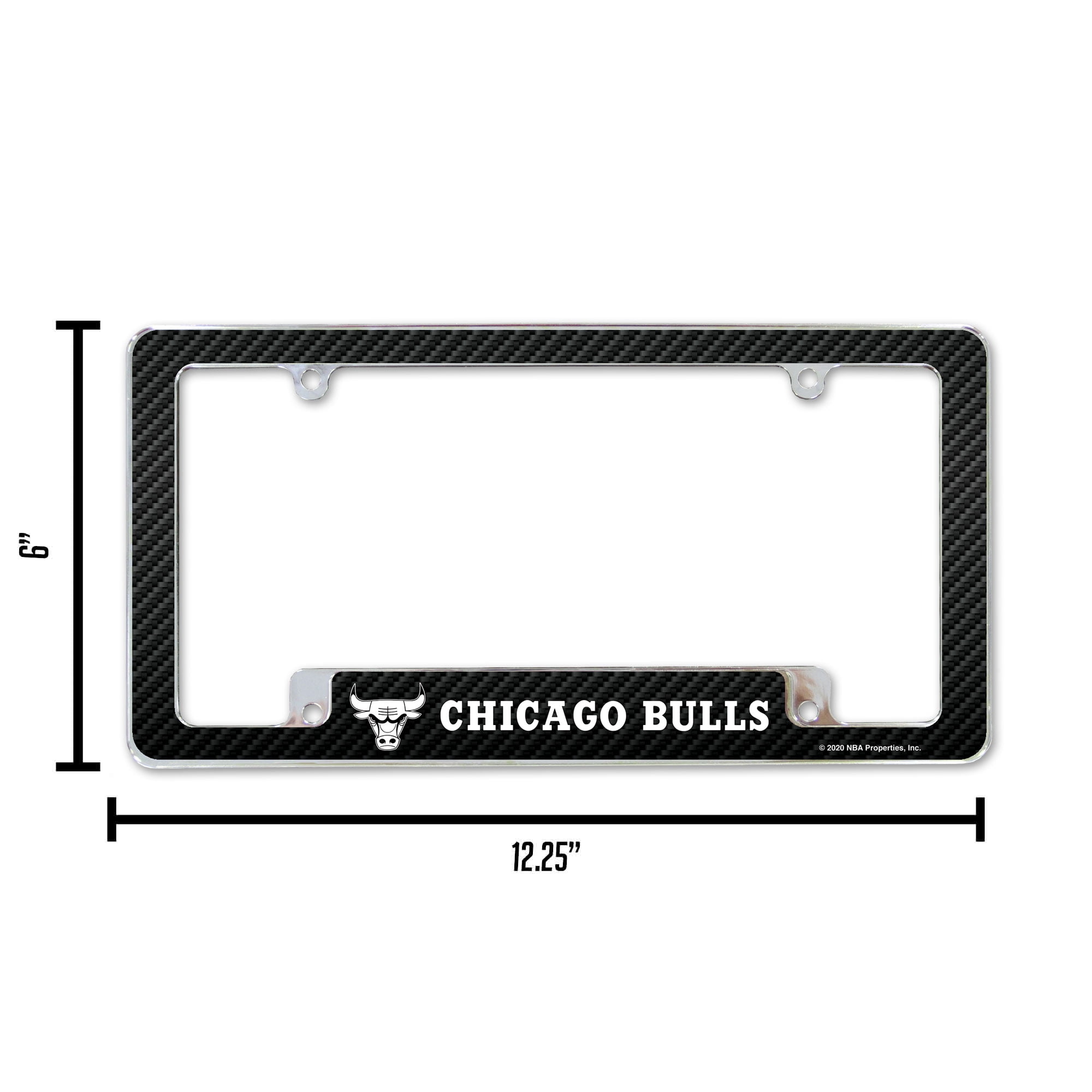 BULLS CARBON FIBER DESIGN ALL OVER CHROME FRAME