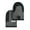 Contour Silver/Matte Black, variant on KitchenAid Beacon Two-Tone Mini Oven Mitt 2-Pack Set, Aqua Sky, 5.5"x8"