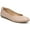 Creme Brulee, variant on Women's Vivienne Ballet Flats Black Leather 8.5W