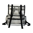 thumbnail image 3 of Bolsa transparente de PVC Sunnimix Mochila transparente Organizador de cuaderno impermeable negro, 3 of 8