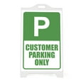 thumbnail image 2 of M&T Displays Double Sided White Street SignPro Board-Customer Parking Only-24x36 Stickers-Sidewalk A-Frame Sign, 2 of 11
