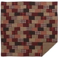 thumbnail image 4 of VHC Brands Wyatt Plaid Cotton Rustic Pre-Washed Square Quilt Sham Queen Bedding Accessory, Set, Patchwork Tan, 4 of 7