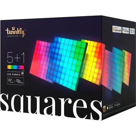 Twinkly - Squares LED Panels 5+1 Combo Pack - Black