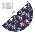 thumbnail image 3 of Pofeuu USA Stars Print Christmas Tree Skirt, Merry Christmas Skirt Xmas Tree Ornaments for Xmas Holiday Party Decorations-30", 3 of 7