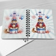 thumbnail image 4 of Happy 4th of July Patriotic Maine Coon Marching Band Uniform Balloons Fireworks Spiral Bound Journal Cat Lover Kitten Owner Gifts 5x7in Spiral Notebook - 13009, 4 of 5