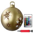 thumbnail image 3 of Bolas navideñas inflables de 24 pulgadas con luces, decoraciones navideñas para exteriores, bolas navideñas gigantes de PVC de 60 cm, decoración navideña, 3 of 5