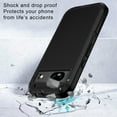 thumbnail image 4 of I-HONVA For Google Pixel 8A Case,3-Layer Military Grade Drop Protection Anti-Slip Bumper Rugged Shockproof Dustproof Protection 6.1 inch Phone Case,Full Black, 4 of 7