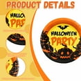 thumbnail image 2 of CCOCC 10Pcs Halloween Plates,7" Halloween Pumpkin Bat Pattern Halloween Paper Plates,Disposable Plates for Fall Party Supplies,Halloween Table Decor,Style6, 2 of 7
