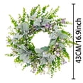 thumbnail image 3 of Home Decor,Spring Summer Wildflower Wreath Delicate Door Hanging Non-Fading Long-Lasting Use Versatile Placement,Festive Decor for Front Porch Courtyard Home Wall Space Renovation Decors, 3 of 8