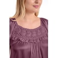thumbnail image 4 of EZI Nightgowns for Women - Soft & Breathable Satin Night Gowns for Adult Women - Medium to Plus Size Womens Sleep Shirts - Long Mid-Length Nightgown, 4 of 9