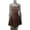 Brown, variant on Women's Rhinestone Decor Mini Cami Dress with Stretch Bodice Sparkle Look Fabric 100% Polyester for Party Wearable Gear