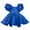 Blue, variant on Sngxgn Girls Long Sleeve Stretchy Dress A line Twirly Skater School Party Dress(Yellow,100)