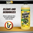 thumbnail image 2 of Disposal and Drain Cleaner – Liquid Enzyme Clog Remover, Cleans and Deodorizes, Removes Drain Blockages, Fresh Lemon Scent, 33.8 Fl oz, 1 Liter, 2 of 4