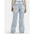 thumbnail image 5 of No Boundaries High Rise Baggy Wide Leg Jeans, 32" Inseam, Women's and Women's Plus XXS-4X, 5 of 5