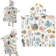 thumbnail image 1 of BR Poncho de baño con capucha para niños, suave y acogedor, perfecto para niños y niñas, 1 of 5