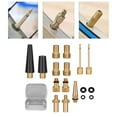 thumbnail image 3 of Lefu 17pcs Bike Pump Valve Adaptor Connector Kit for Bike Football Airbed Basketball, 3 of 9