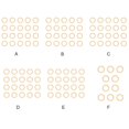 thumbnail image 4 of Paquete de 20 anillos de dentición Qarigey circulares redondos para lactancia 3CM, 4 of 6